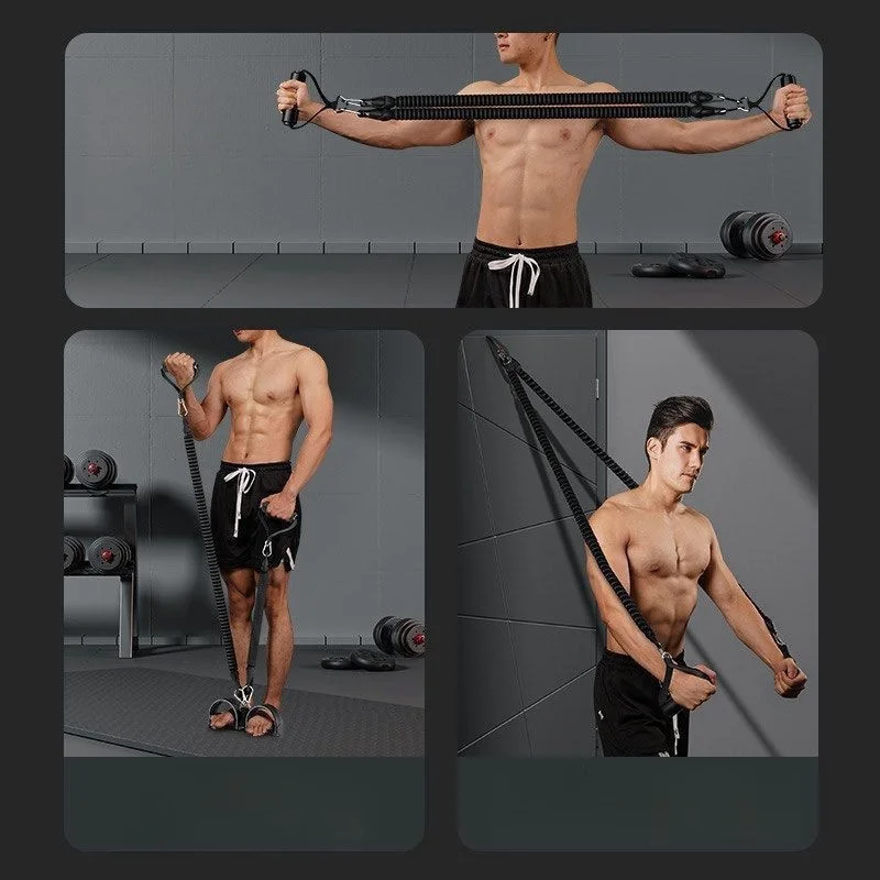 Фото Pedal Tension Rope Abdominal Strength Elastic Rope Home Multi-functional Fitness Resistance Band Exercise Fitness Equipment №4