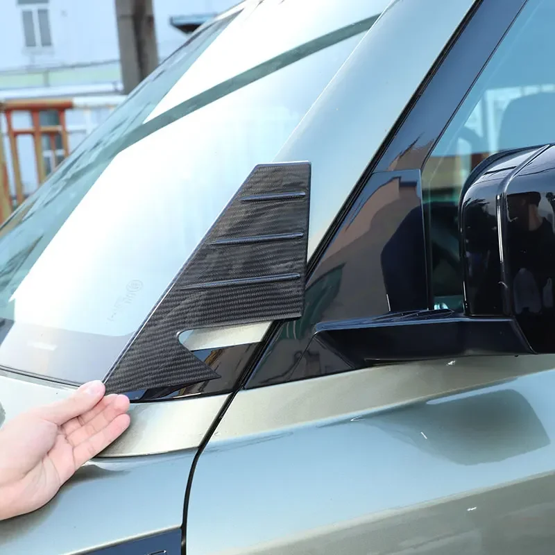 Для Land Rover Defender 90 110 130 2020-2023 настоящее углеродное волокно автомобильная стойка