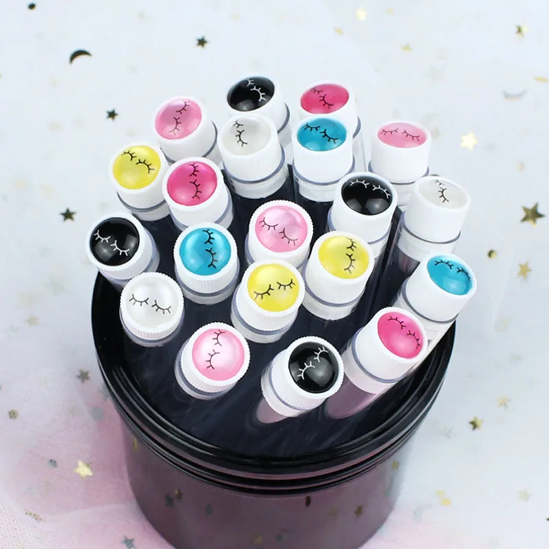 50pcs Reusable Makeup brushes tube eyelash brush eyebrow brush with New eyelash resin drill replaceable brushes dust-proof