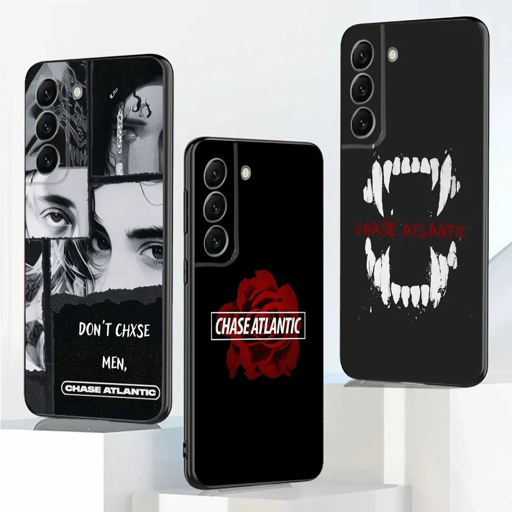 Чехол для телефона C-Chase music A-Atlantic Samsung Galaxy A20 A21s A22 A31 A32 A52 A53 A72 73 A80 A91 Мягкий черный