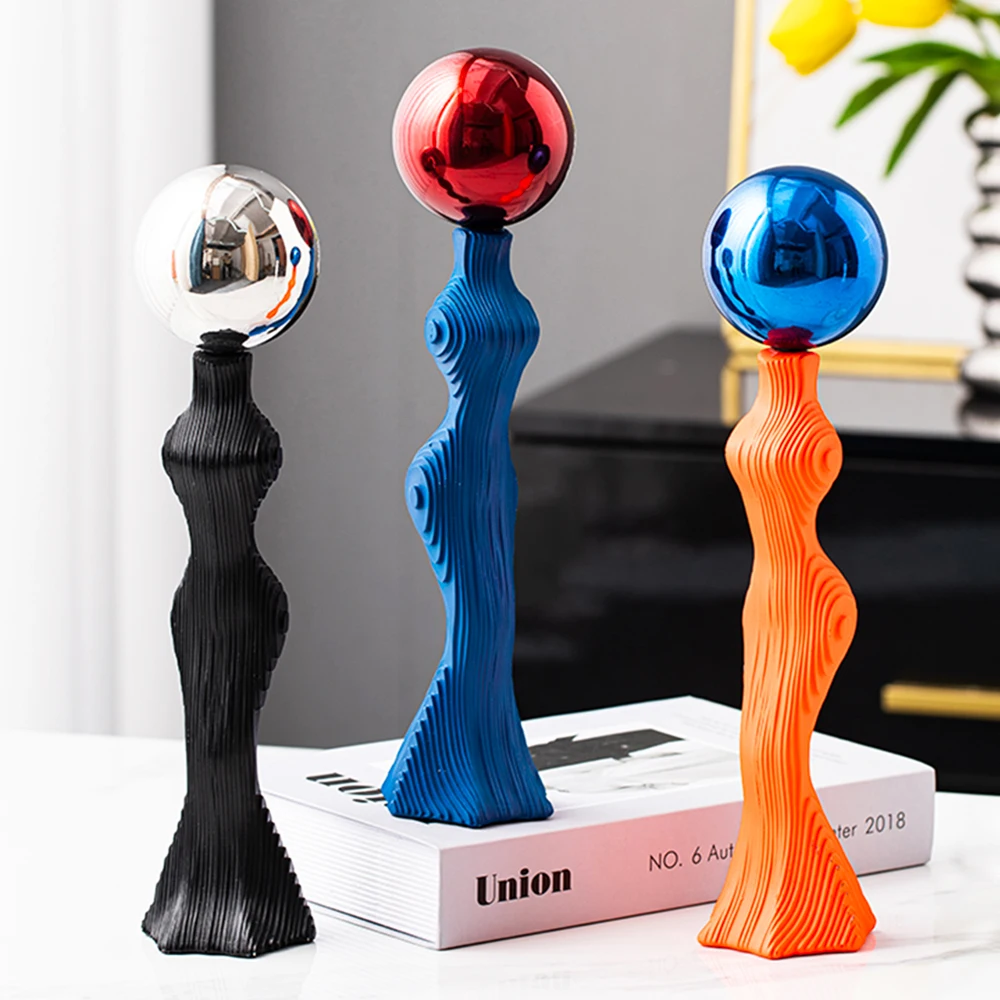 

Creative Nordic Abstract Thinker Statue Resin Figurine Office Home Decoration Desktop Decor Handmade Crafts Sculpture Modern Art
