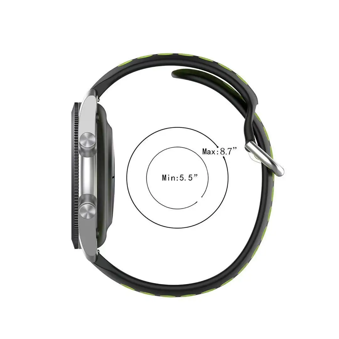 22mm 20mm Silicone strap for Samsung watch 3/4 Gear S3/Active 2 /Huawei watch 3/GT2 Sport Bracelet Belt for Amazfit GTR/Stratos