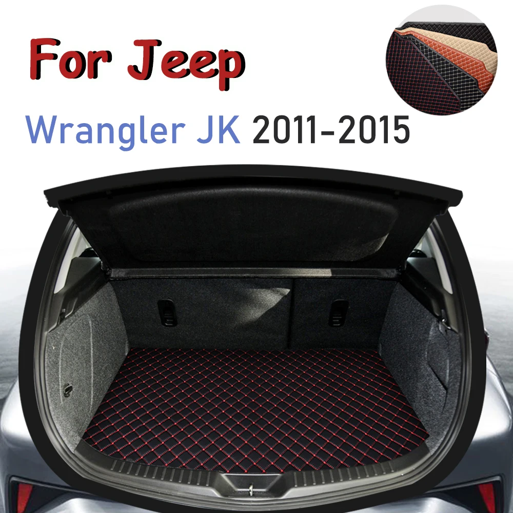 

for Jeep Wrangler JK 2011-2015 Trunk Floor Mats Dirt Resistant Car Mat Trunk Cargo Liner Boot Pad Car Accessories 2014 2013