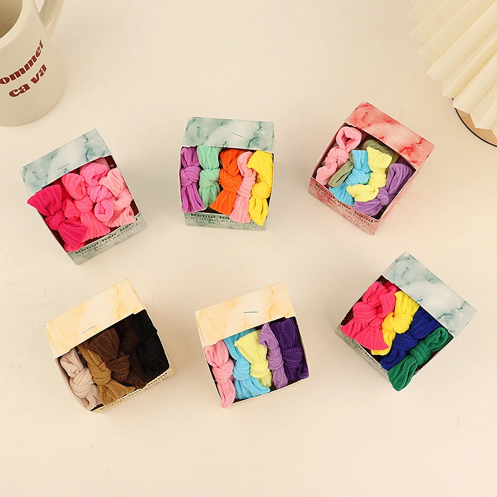 5 шт./набор Детские резинки для волос с градиентом