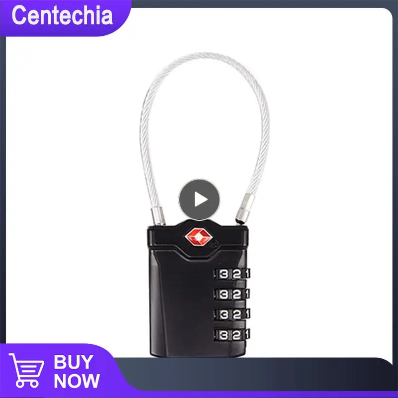 

Замок для багажа 4 мм из цинкового сплава Tsa, портативный высококачественный 3-значный замок с кодовым замком