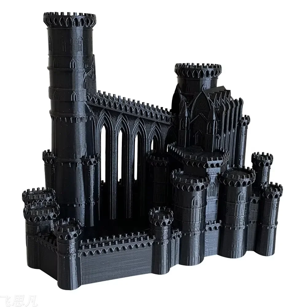 Фото Ice Castle Dice Tower 3D печатная настольная игровая башня Dice Tower Лоток для настольной игры DND D&D RPG Подарок для друга №1