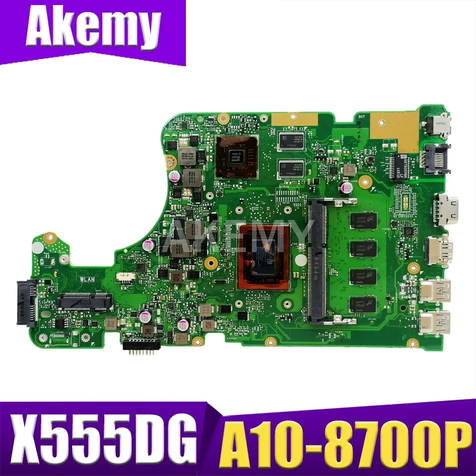 

X555DG 8G/A10-8700P (V2G) For Asus X555DG X555D X555Y X555YI F555Y K555Y K555D A555D Mainboard Motherboard