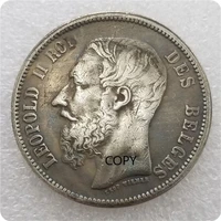belgium 1867 silver plated commemorative collector coin gift lucky challenge coin copy coin