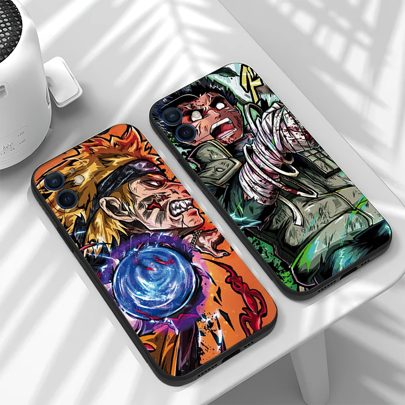 naruto japan anime funda phone case for iphone 11 13 12 pro max 12 13 mini x xr xs max se 2020 7 8 6s plus celular black free global shipping
