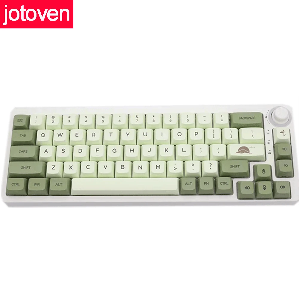 

124 Keys English Japanese Matcha Personalized Keycaps PBT Material Similar For Cherry MX Switch Mechanical Keyboard