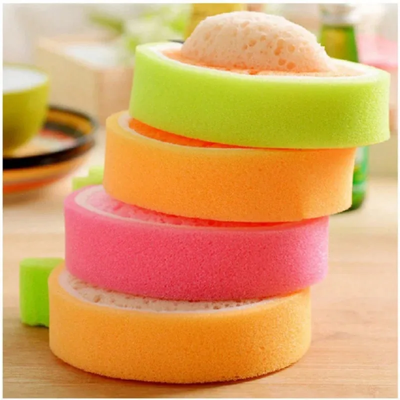 Плотное губчатое кухонное полотенце с фруктами 4 шт.