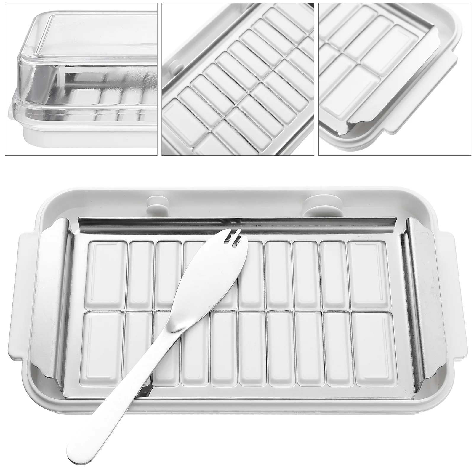 

Butter Crisper Cutlery Vintage Plates Cutting Box Butter Box Plastic Butter Storage Box Ceramic Containers Lids