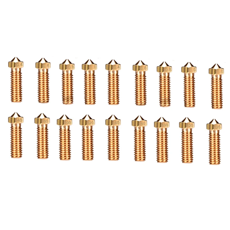

For Volcano Nozzle for E3D V6 Hot End 3D Printer High Temperature Nozzle for 1.75mm Filament(20Pcs)