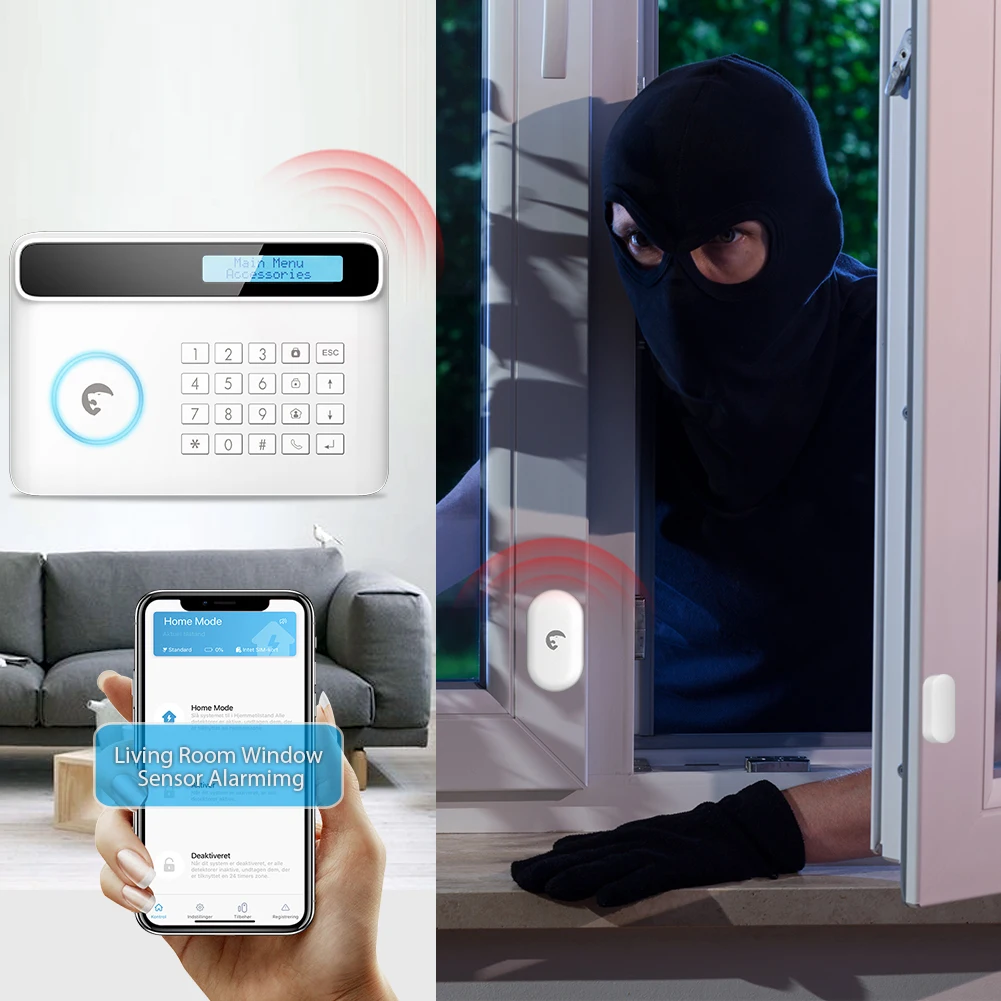 Беспроводной датчик контакта двери/окна eTIGER ES-D3D детектор датчика двери для окон