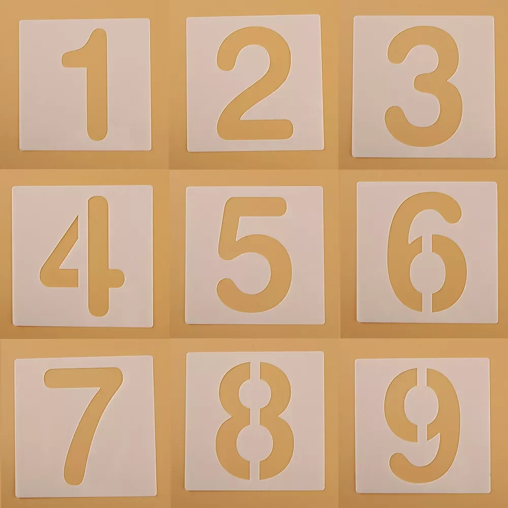 

10*10CM Embossing Paper Card Template 0-9 numbers Layering Stencils For Walls Painting Scrapbooking Stamp Album Decor DIY Craft