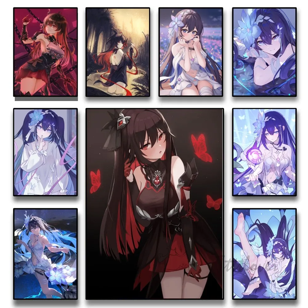 Постер Seele Vollerei Honkai наклейки декор для игровой комнаты подарки картина HD