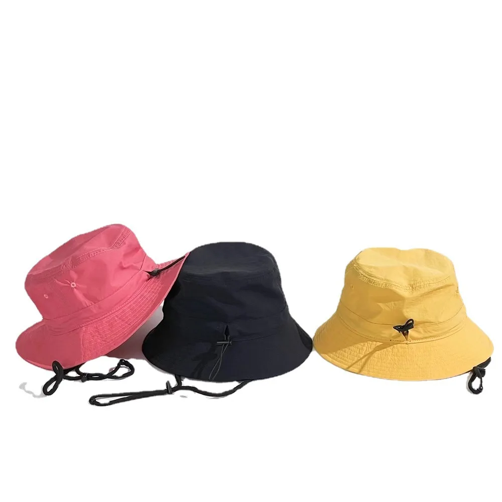 

Японская быстросохнущая Водонепроницаемая шляпа на шнурке для рыбалки, шляпа Боб, дети, летние солнцезащитные Шляпы, панамы