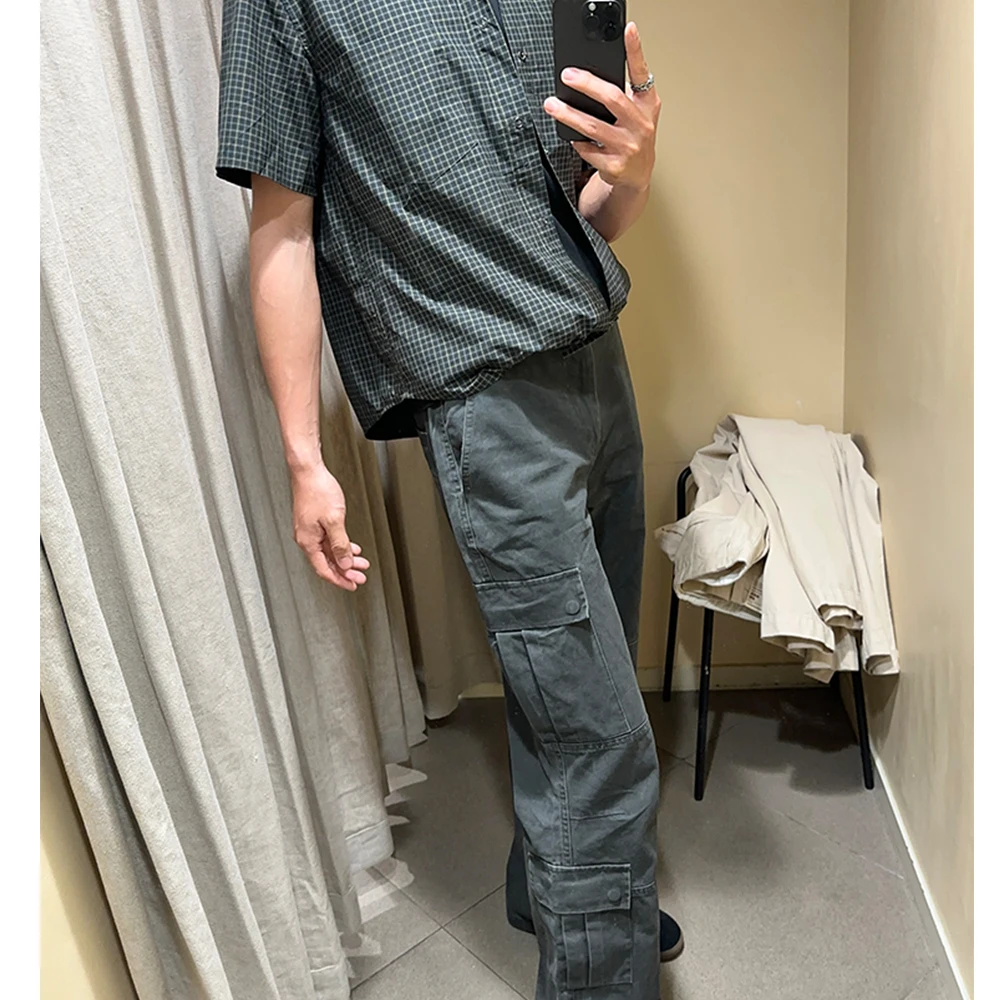  Мужские брюки карго с несколькими карманами повседневные мужские для