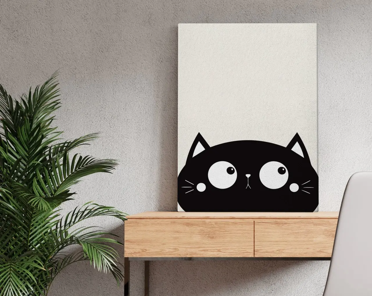 

Холщовый стол BK Home Cat Design 50x70 см-4