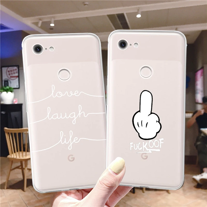 

For Google Pixel 2 XL Phone Case for Pixel 6 Pro Soft Clear Silicone TPU Pixel 4A 5G 5A Back Cover Pixel 3A XL Pixel 3 XL 4 Capa