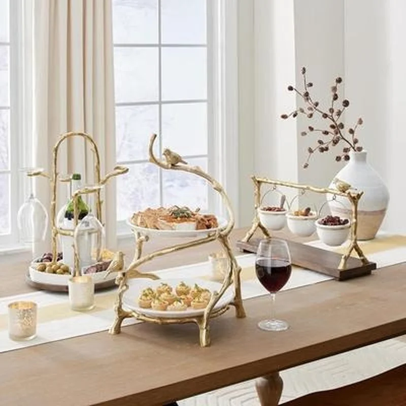 

Multi-Layer Snack Tray Serving Pistachio Jewerly Tray Organizer Cupcake Stand Buffet Fruit Dessert Plates Holder for Banquets