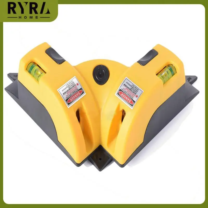

Vertical Horizontal Laser Projection Infrared Portable Measurement Job Tool Right Angle Vertical With 2 Suction Cups Square