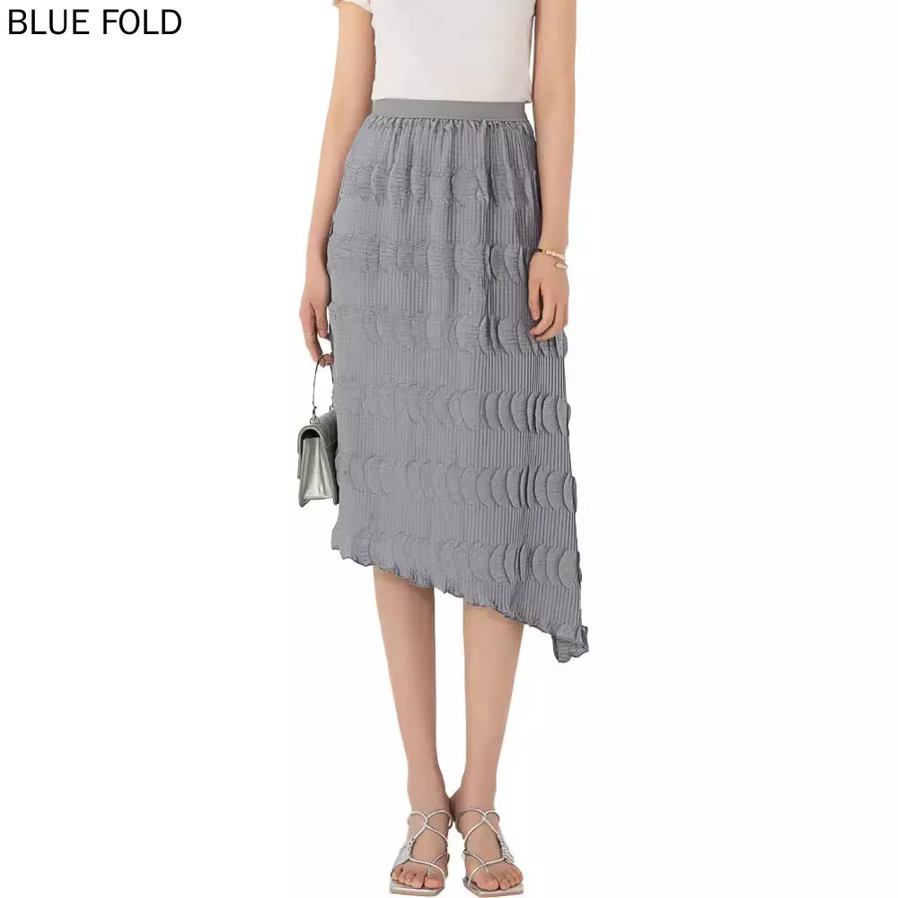 Летняя плиссированная юбка с круглым лепестком женская и универсальная