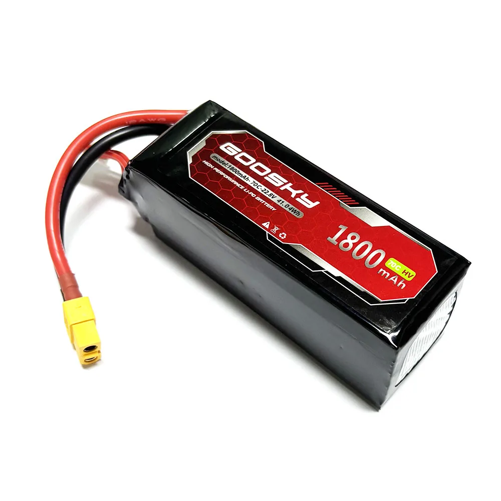 Оригинальный аккумулятор GooSky RS4 1800 мАч-70C-6s 22 8 В 41 04 Втч Goosky Lipo