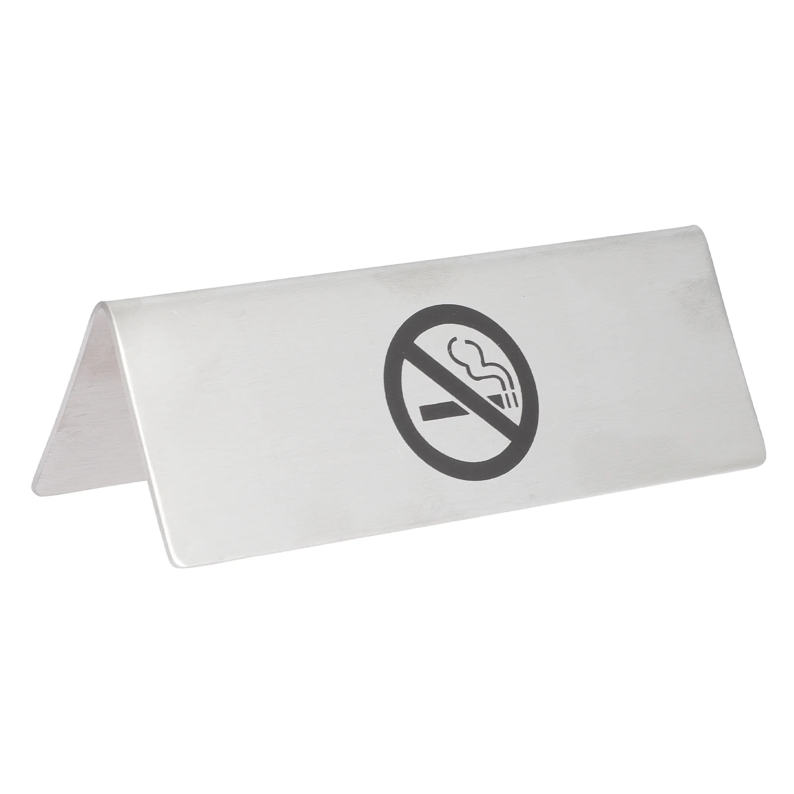 

Sign Smoking Table Desk Tent Warning Indicator Signs Do Not Board Stainless Logo Steel Vaping Nonsymbolmall Shopping Doorplate