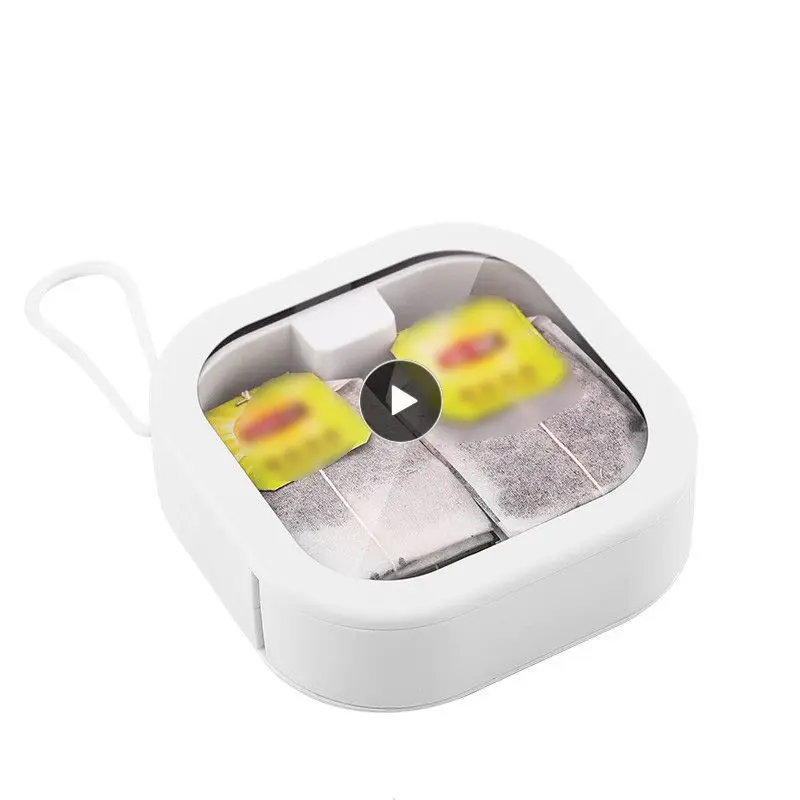 

Push Switch Cotton Swab Hairpin Storage Box Portable Sundries Sorting Organizer Small Objects Storage Box With Handle