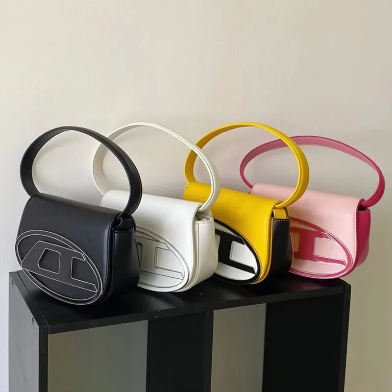 

Fashion Bag 2022 New Semi-circle Contrast Color Jingle Bag Niche Design Messenger Shoulder Hand-held Underarm Ladies Bags