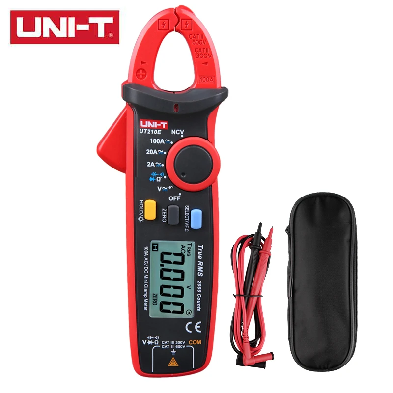 Digital Clamp Meter UNI-T True RMS Pliers Ammeter 600V Voltmeter 20MΩ Ohmmeter 20mF Capacitance Meter Multitester