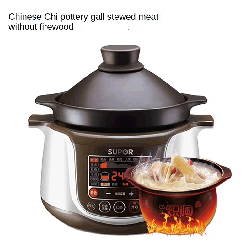 

Electric Stewpot Household Small Stew Smart Slow Cooker Mini Ceramic Automatic Porridge Cooking Soup Pot
