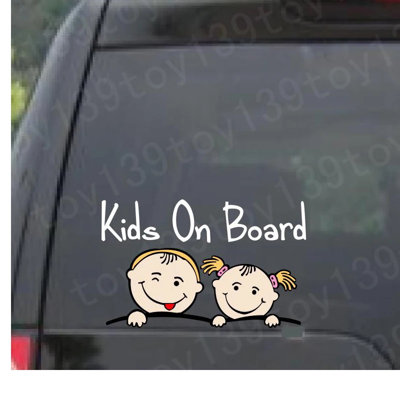 

Забавные мультяшные милые детские наклейки для автомобилей, детских колясок, автомобильные окна водонепроницаемые виниловые наклейки 25 см x 8 см