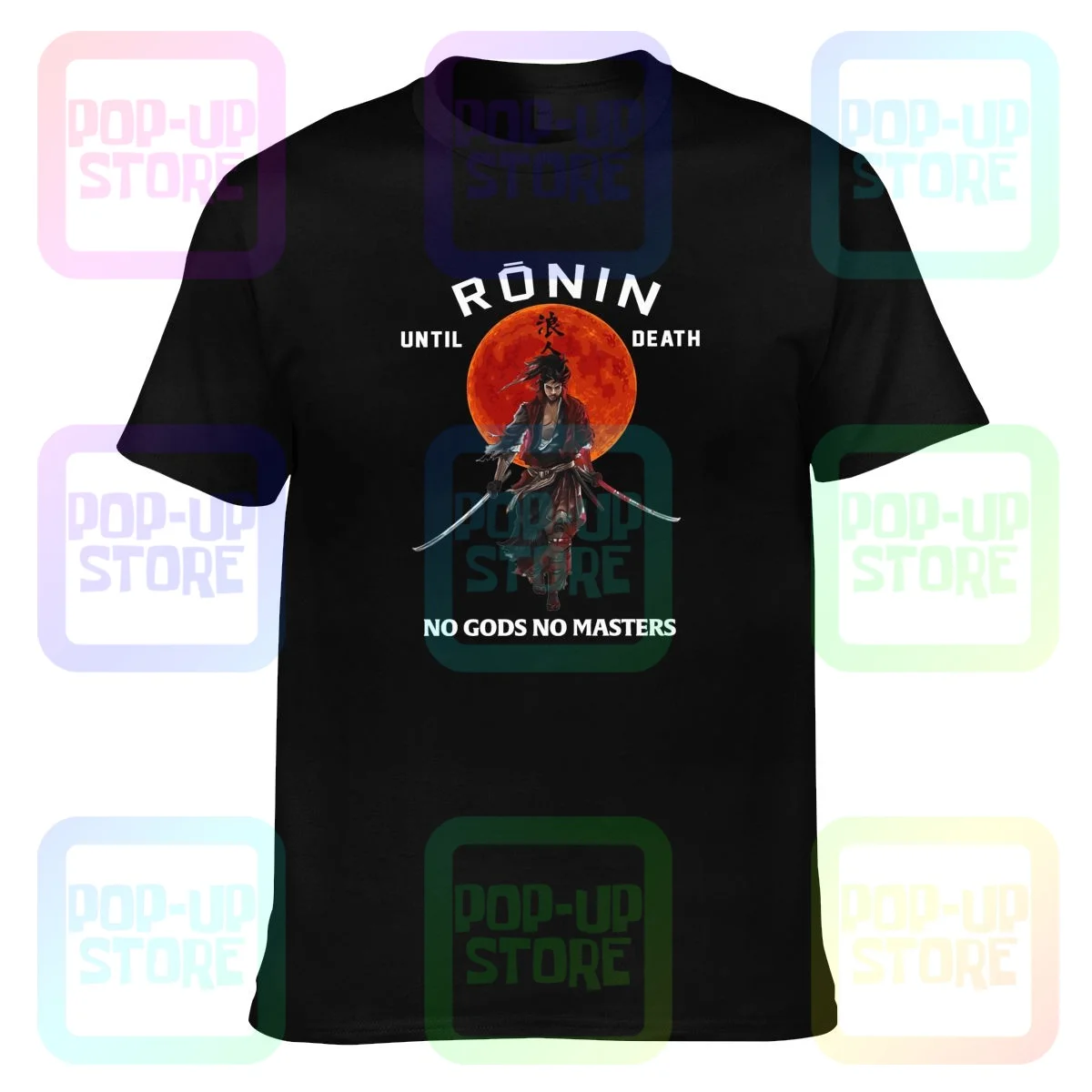 Ronin Till смерти нет богов мастеров японская футболка поп хлопковая Новинка Горячие