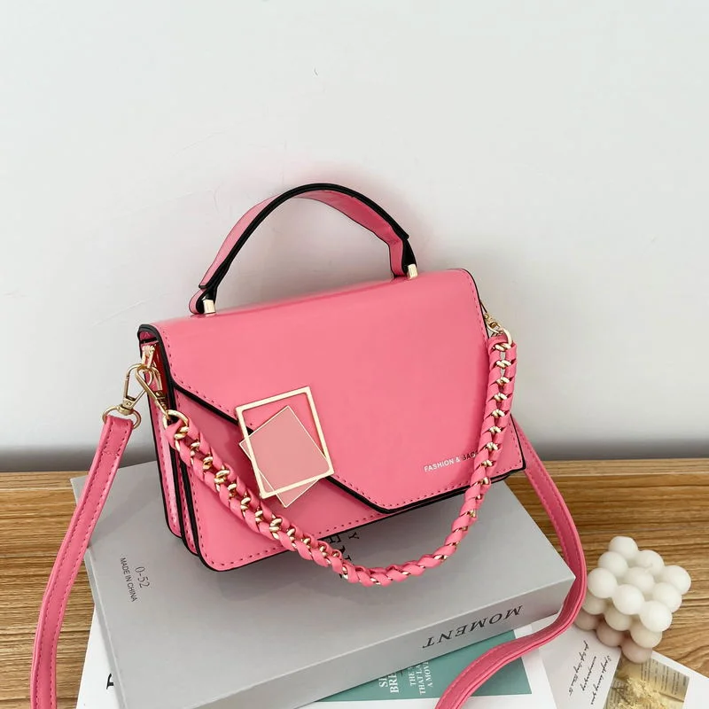 

2022 New Chain Women Handbags Pu Leather Designer Shoulder Crossbody Bag And Purses Fashion Brand Women's Messenger Bag Hand Bag