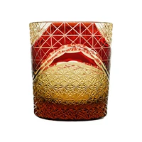 japanese edo kiriko cut glass vintage fashioned crystal whisky cup traditional craft in gift box whiskey scotch brandy red wine