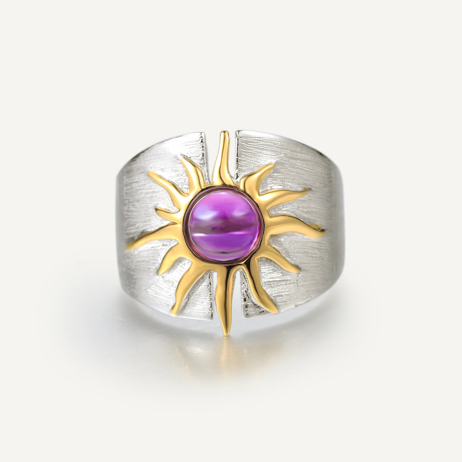 

GEM'S BALLET Helios Apollo Design Jewelry For Women Rings Real 925 Sterling Silver Greek Mythology Rings Original Design