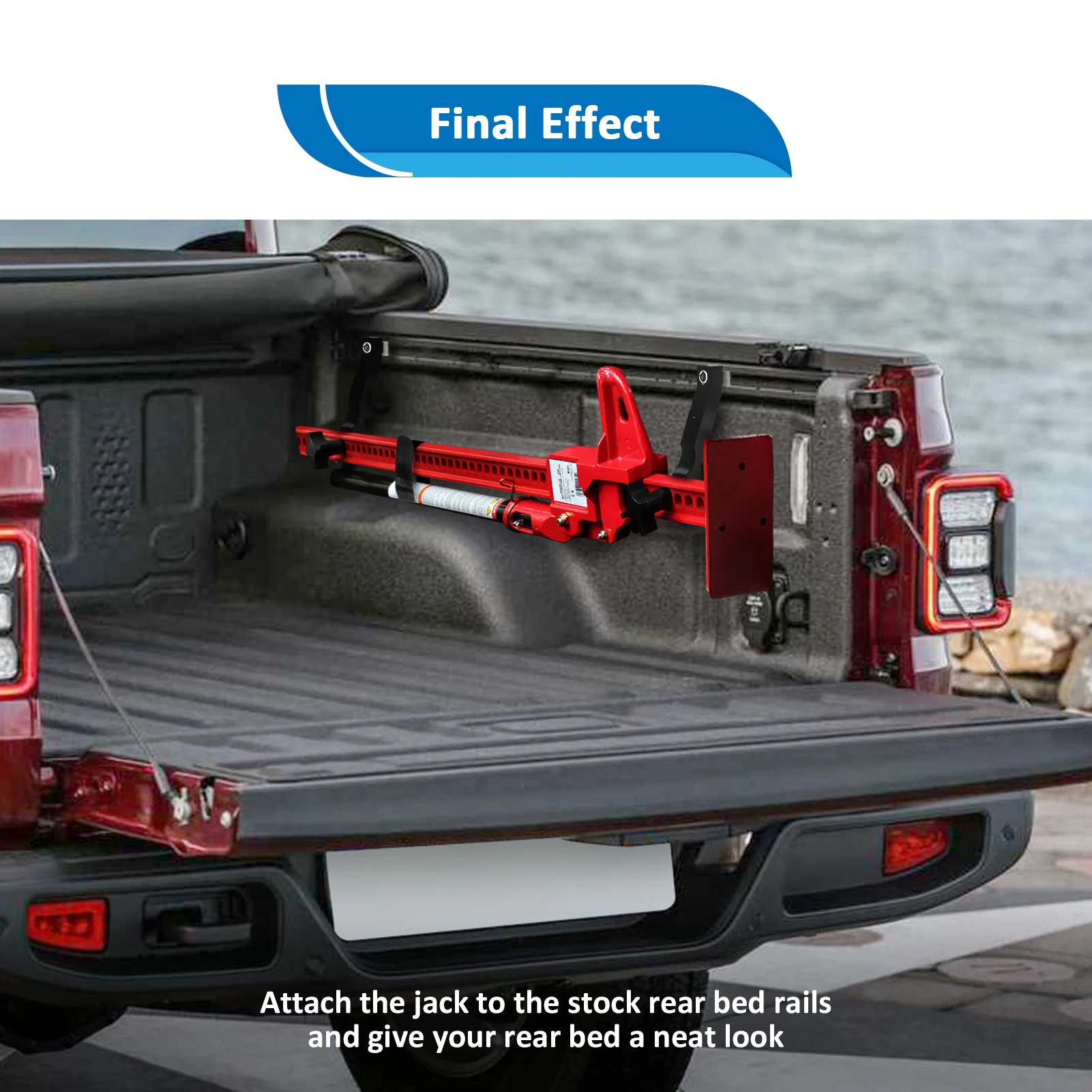 Для Jeep Gladiator JT 2020-2024 внедорожная задняя кровать с высоким подъемником монтажный