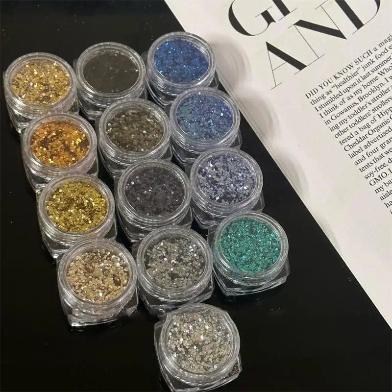 

Mirror Glitter Powder Comfortable Not Easy To Caking Lasting Delicate Touch Ease Of Use Sparkling Manicure Glitter Powder