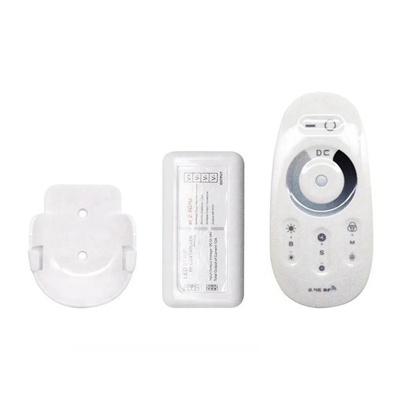 

2.4G RGB Single Dimming Controller LED Full Touch Remote Controller DC12V-24V Low-Voltage Light String Controller