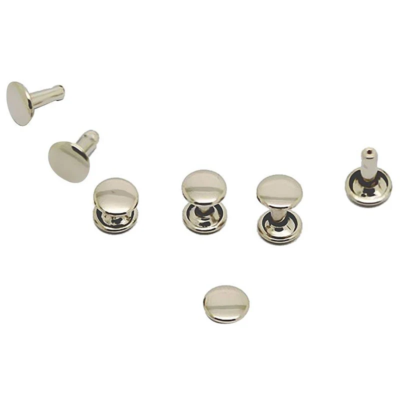 

100 шт. заклепки с заклепками Сделай Сам металлическая доска серебристая