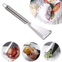 stainless steel fruit carving knife triangular shape vegetable knife slicer fruit platter non slip carving blade kitchen tool