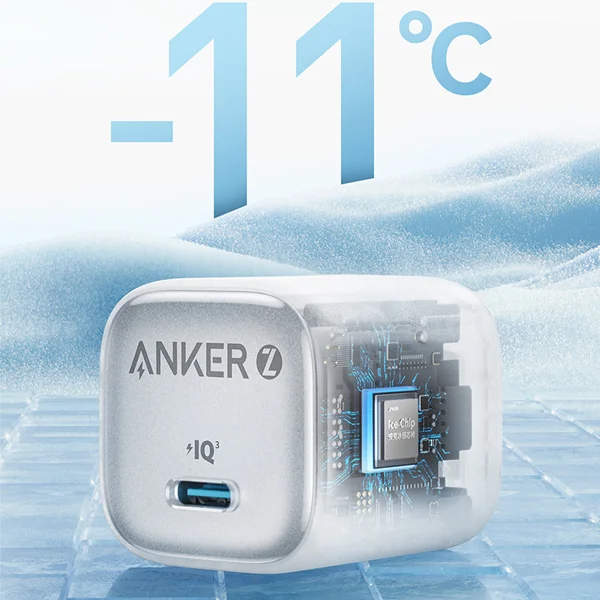 Фото Зарядное устройство Anker Zolo Compact GaN USB C, улучшенный контроль температуры, компактный дизайн и в 3 раза быстрая зарядка, 30 Вт, 20 Вт №4