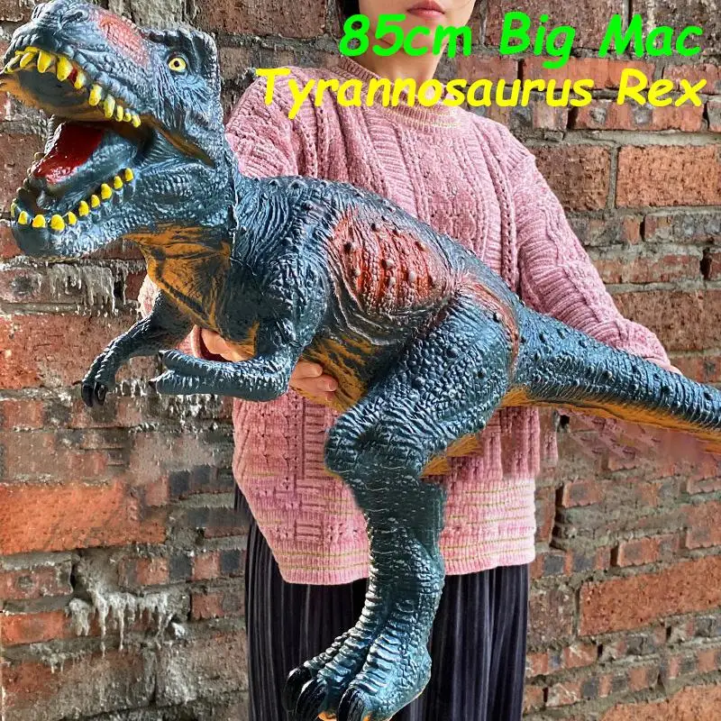 

85cm Dinosaur Model Toy Big Size Tyrannosaurus Rex Soft Puppets Velociraptor Jurassic Worlds Park Shark Dinosaur Toys For Kids
