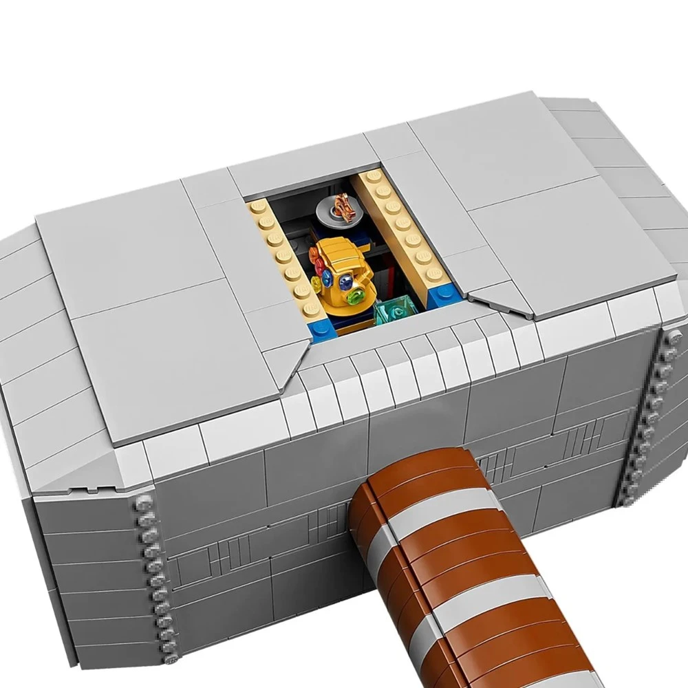 Новинка 76209 мраморный молоток Тора суперстроительное оружие молот Громовой