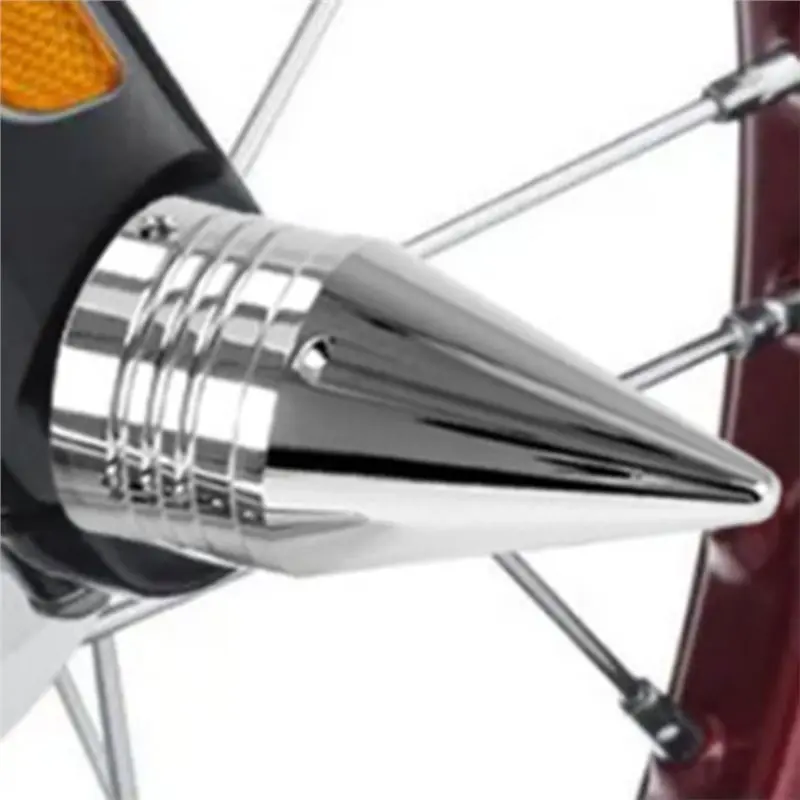 Фото Крышки гаек передней оси мотоцикла, витые, с шипами, для Touring Road King Dyna Softail Sportster №4