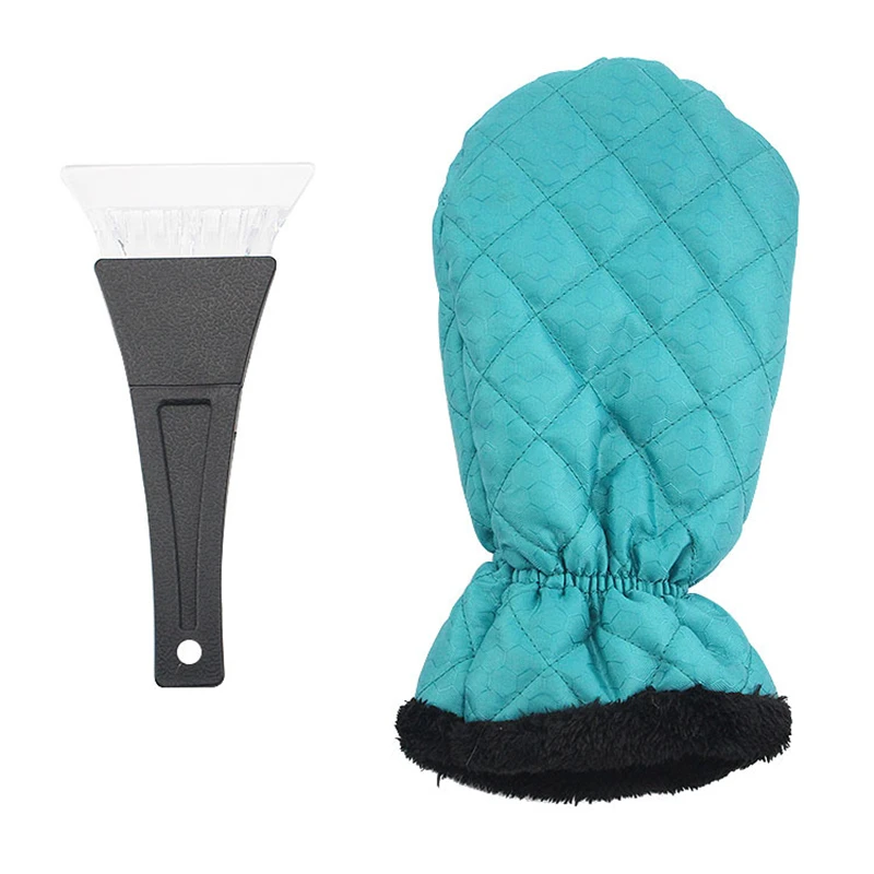 

Ice Scraper Mitt for Car, Waterproof Snow Remover Glove, Warm Padding Snow Scraper Gloves with Comfortable Grip for Car Window