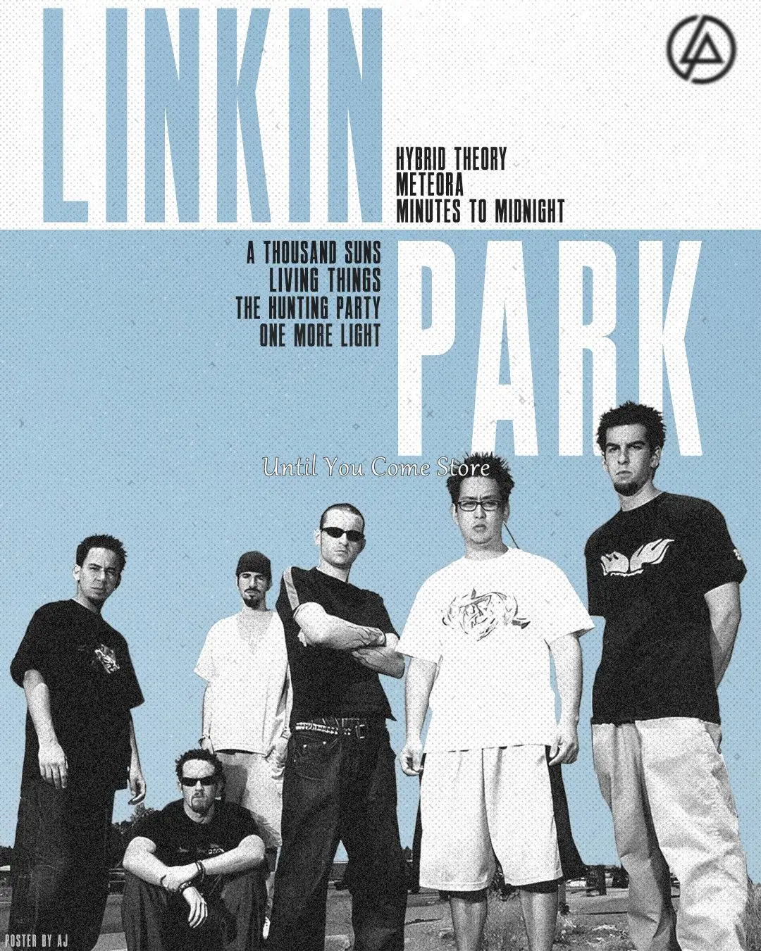 Плакат L-Linkin P-Park Series на холсте анна ахатова linkin park постскриптум неофициальная иллюстрированная биография