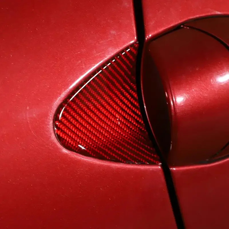 Для Mitsubishi Eclipse 2006 2007 2008 2009 2010 2011 мягкая дверная ручка из углеродного волокна